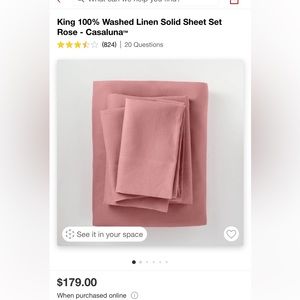 CasaLuna linen sheet set